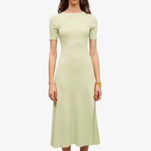 Maje Green Knitted Dress NWT